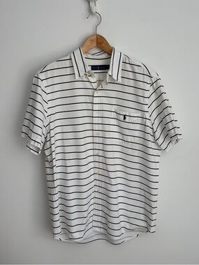 Ralph Lauren - Striped Button-Front Shirt - 100% Cotton - XL